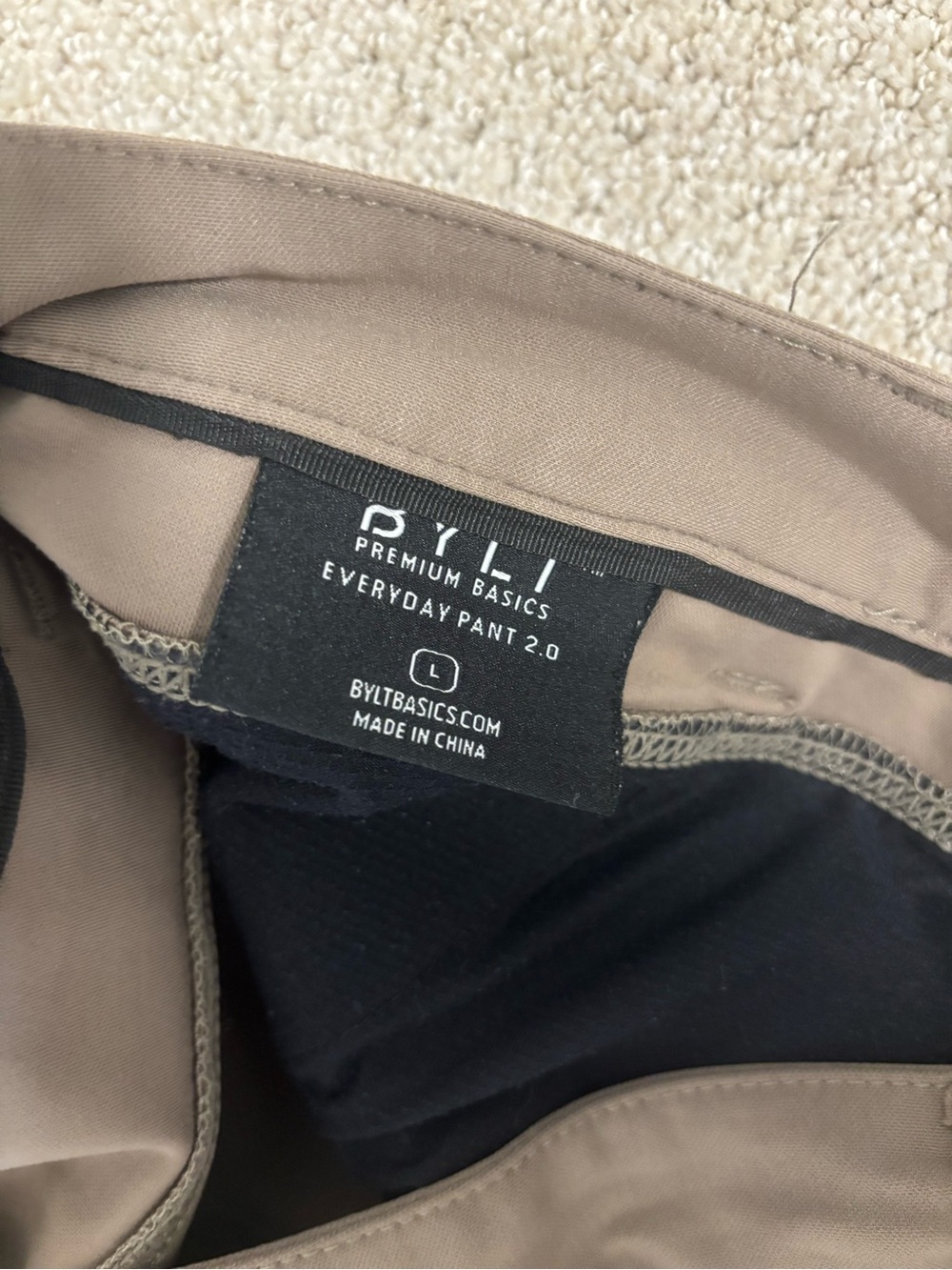 BYLT Basics Everyday Men’s Pants 2.0 in Taupe